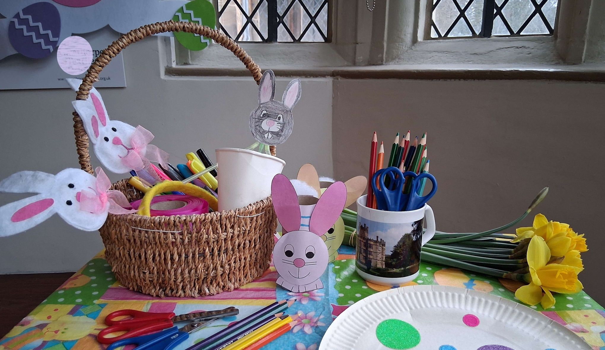 Easter holiday crafts – make a Pop-up bunny at Gawthorpe Hall