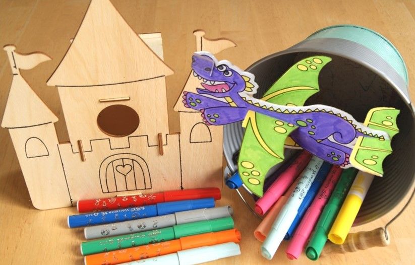 Fiery Dragon Gliders and Castle Creations