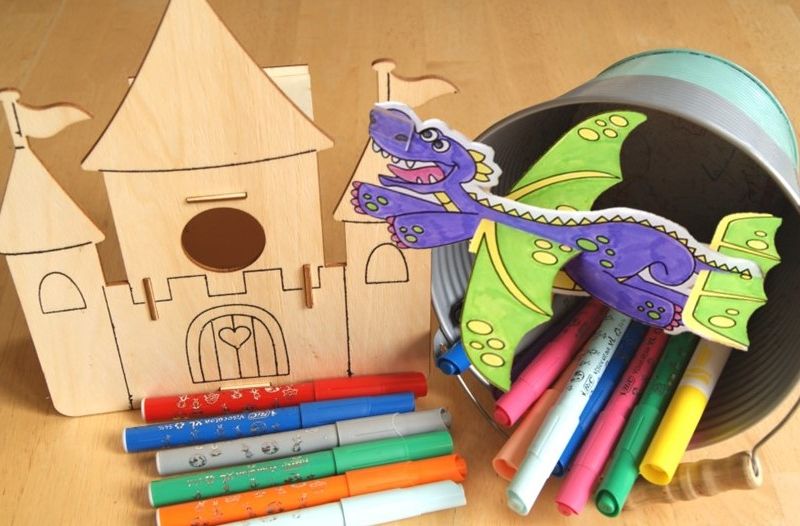 Fiery Dragon Gliders and Castle Creations