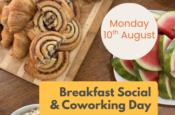 Breakfast Social and Coworking Day: August