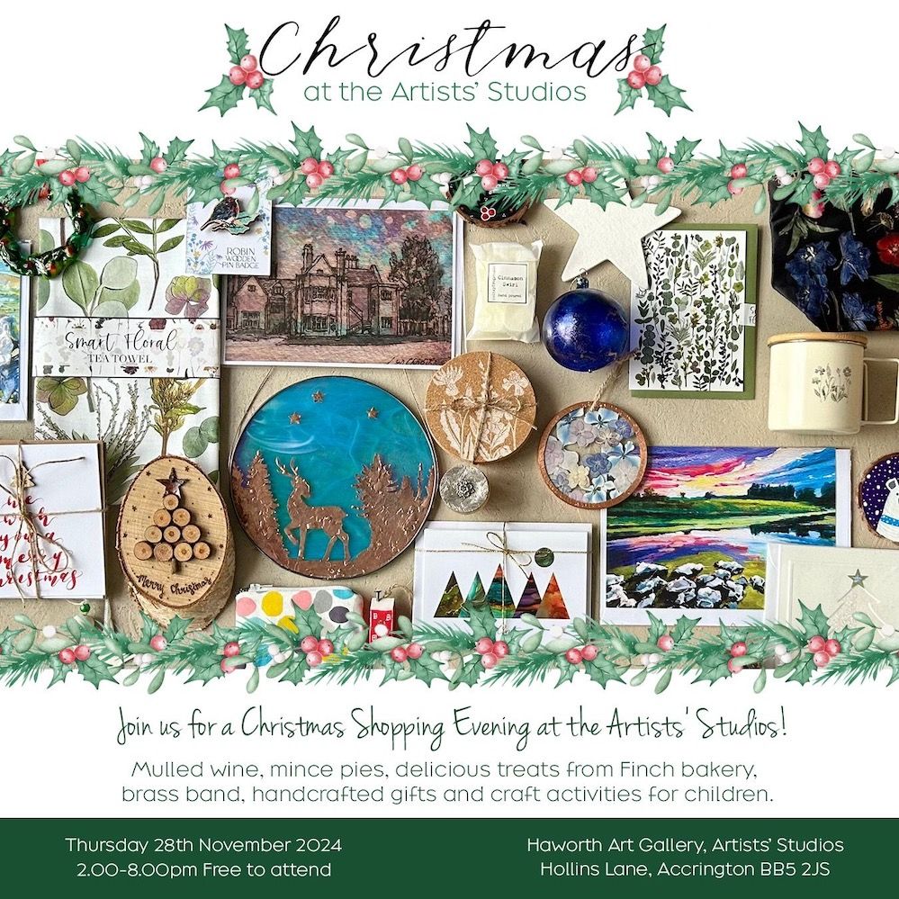 Haworth Art Gallery Artists’ Studios Christmas Shopping Evening