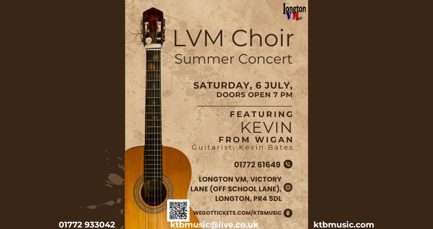 LVM Choir Summer Concert featuring Kevin from Wigan on Guitar