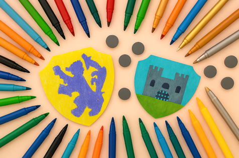 Magnificent Miniature Shield Crafts at the Castle