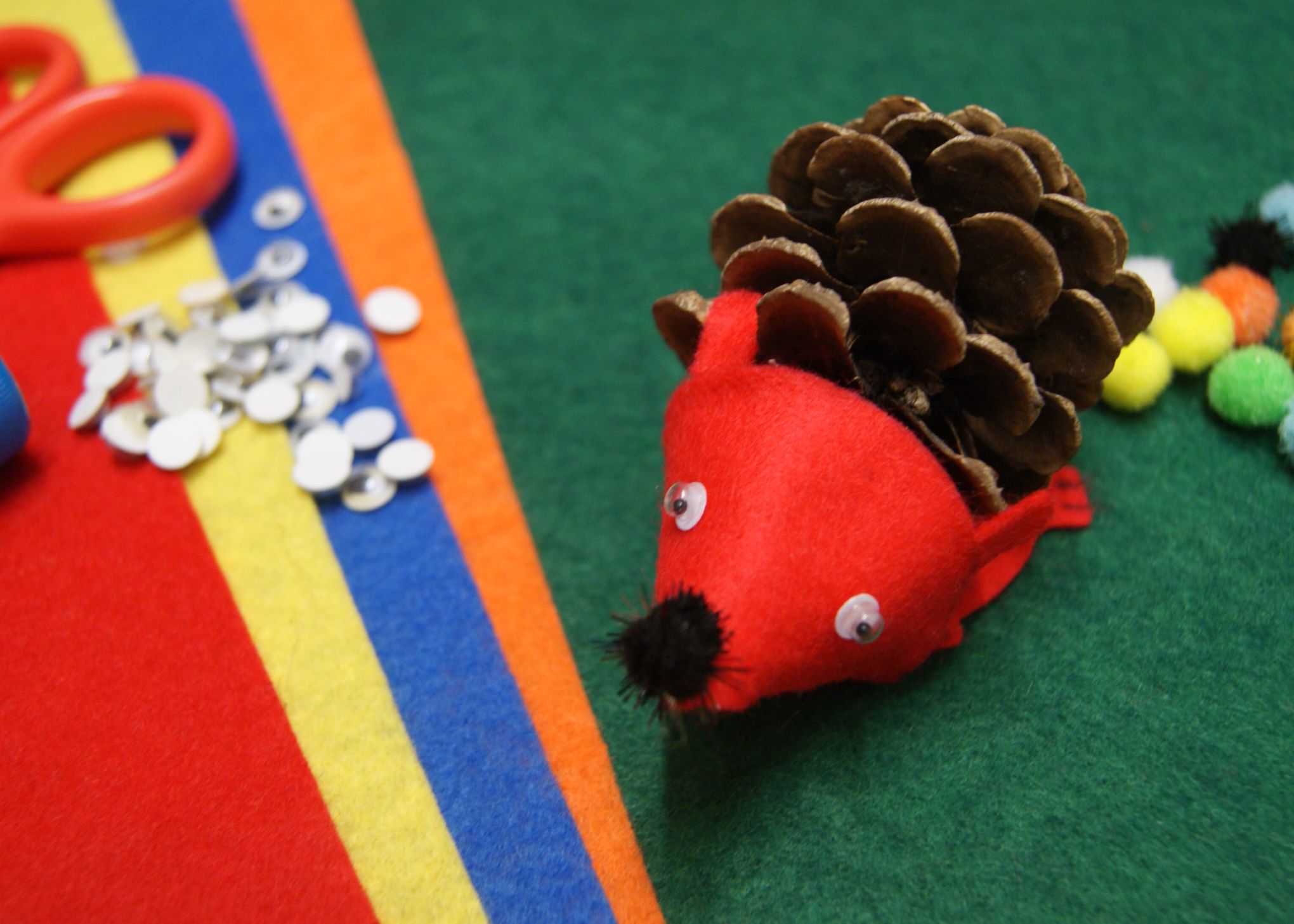 Prickly Pals Pinecone Crafts at Clitheroe Castle