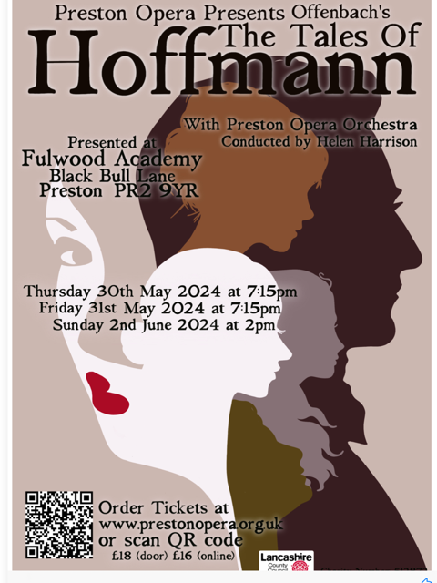 Preston Opera Presents "The Tales of Hoffmann" in three separate performances.
