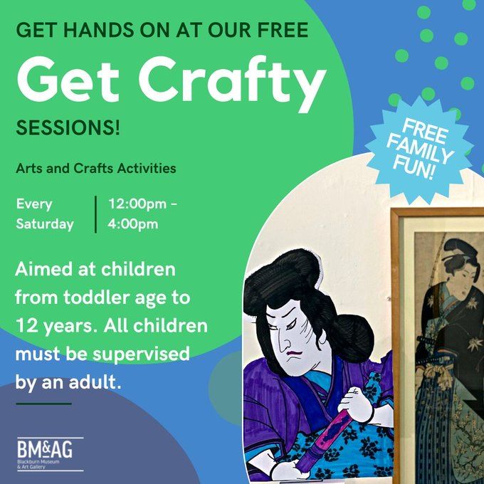 "Get Crafty" - Free Saturday Arts & Crafts Activities for Kids