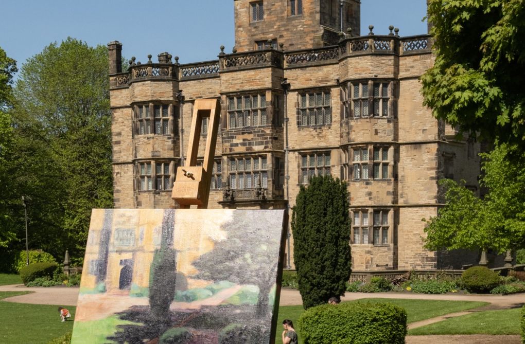 Painting Padiham at Gawthorpe Hall