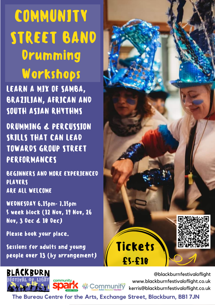 Blackburn Festival of Light Street Band - Drumming Workshops