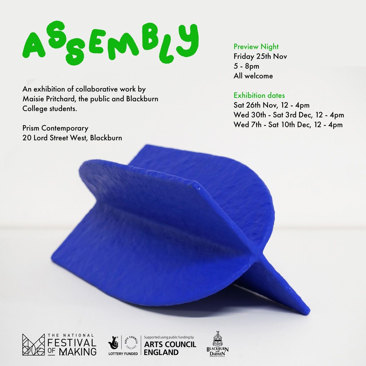 Exhibition - 'Assembly' by Maisie Pritchard