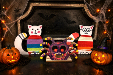 Halloween Crafts at the Castle – Castle Cats and Tealights
