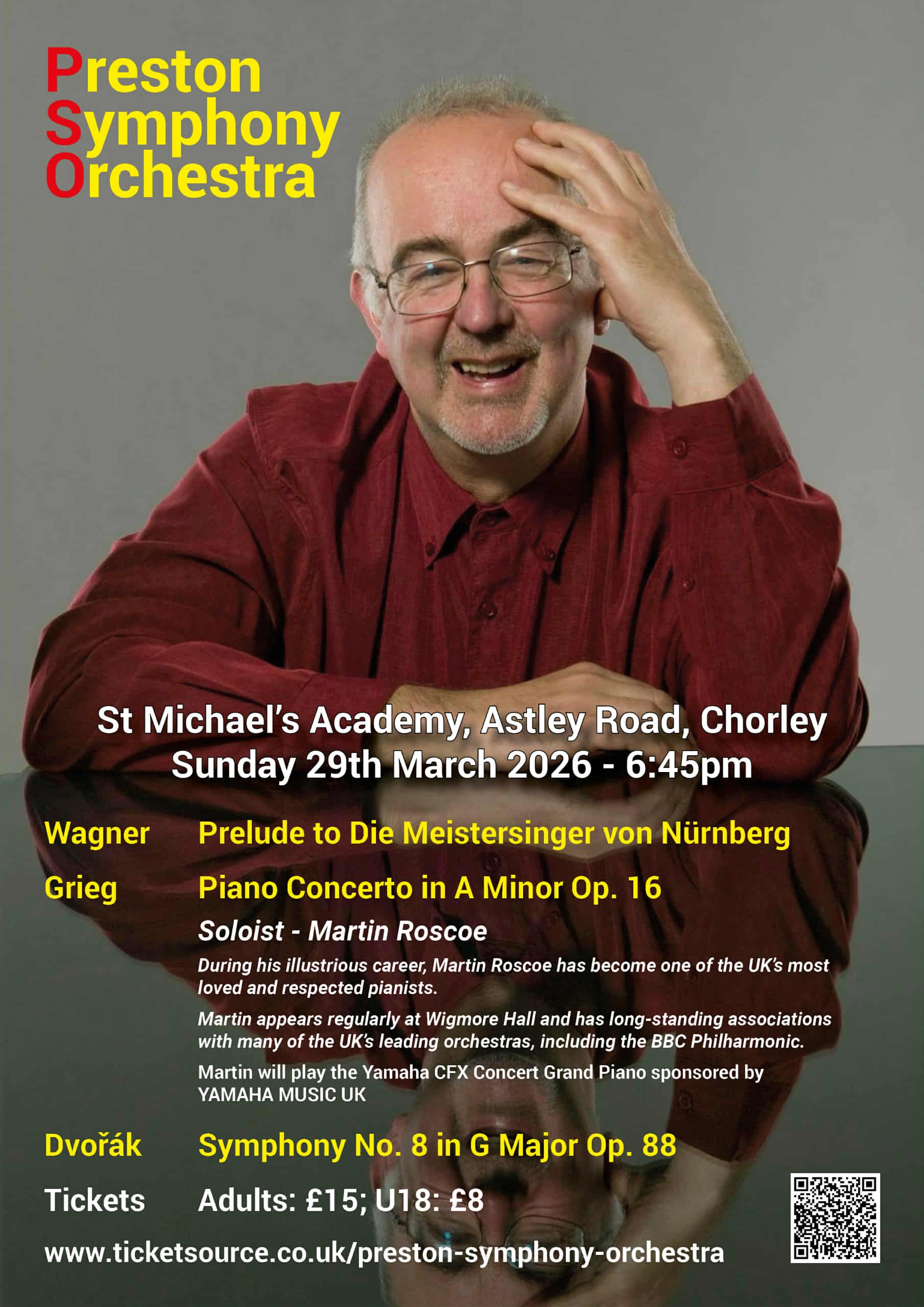 Preston Symphony Orchestra with guest soloist Martin Roscoe