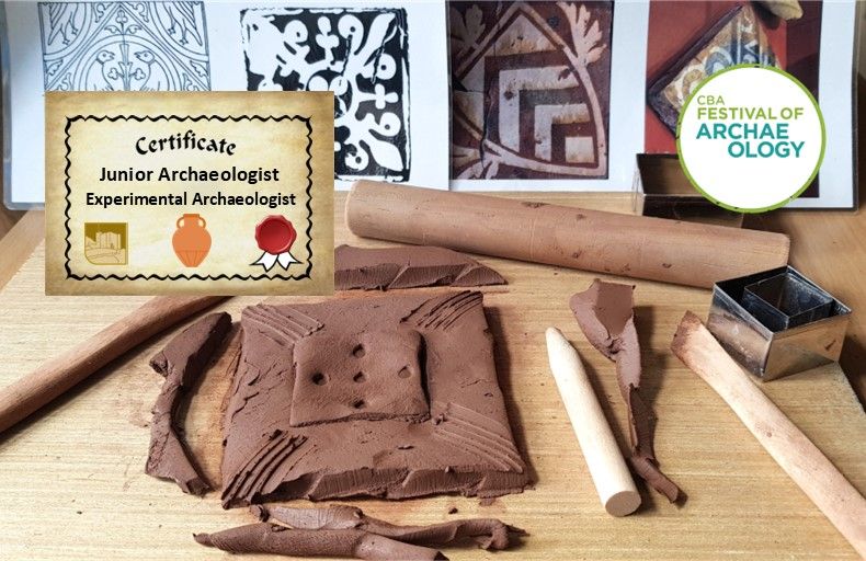 Junior archaeologists: Medieval tile pottery workshop at Clitheroe Castle