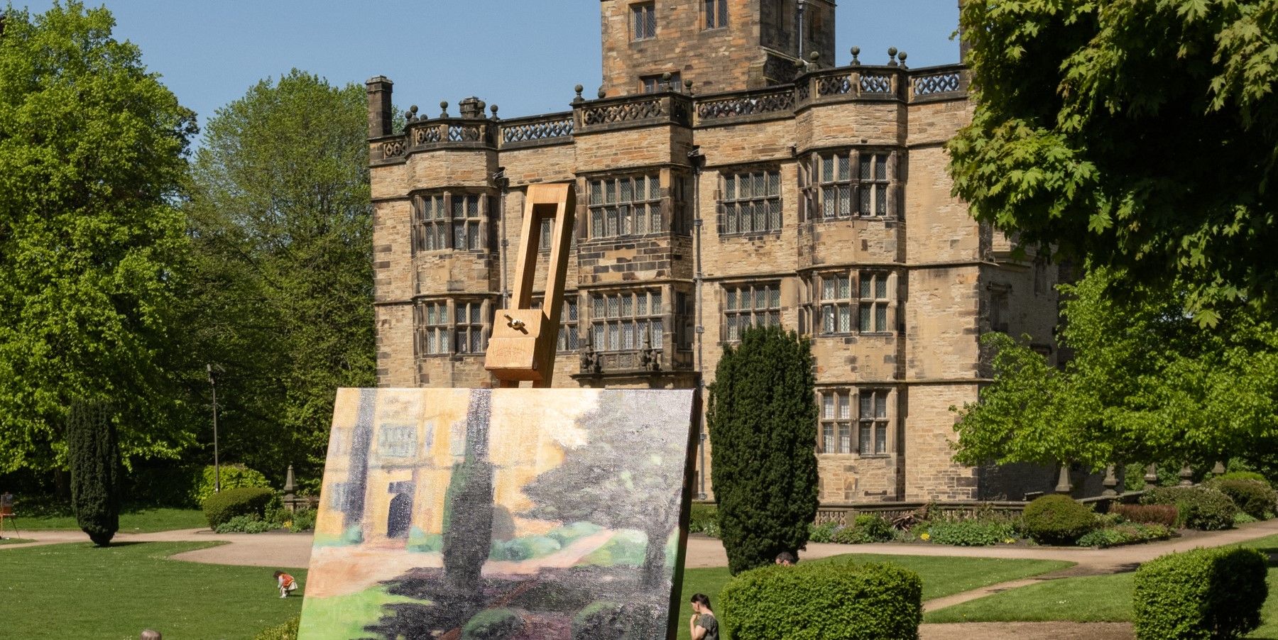 Painting Padiham at Gawthorpe Hall