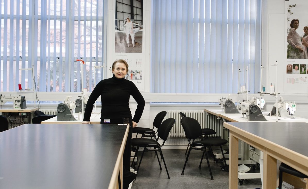 Angy Young in her classroom at Blackpool and The Fylde College. Image by Christina Davies.