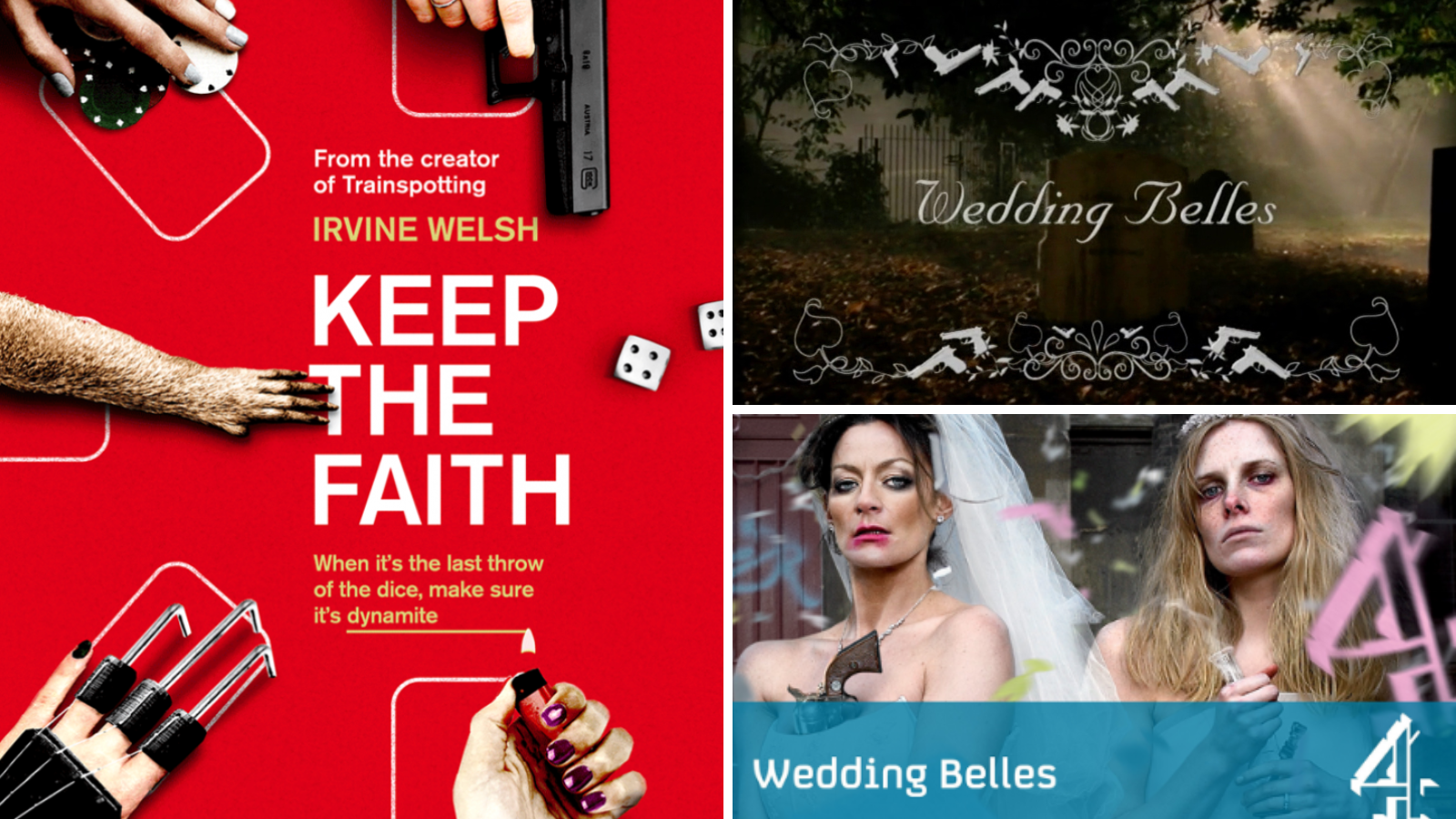 Promo stills from Keep the Faith & Wedding Belles. Examples of Film & TV Projects that Jemma Rodgers has produced. 
