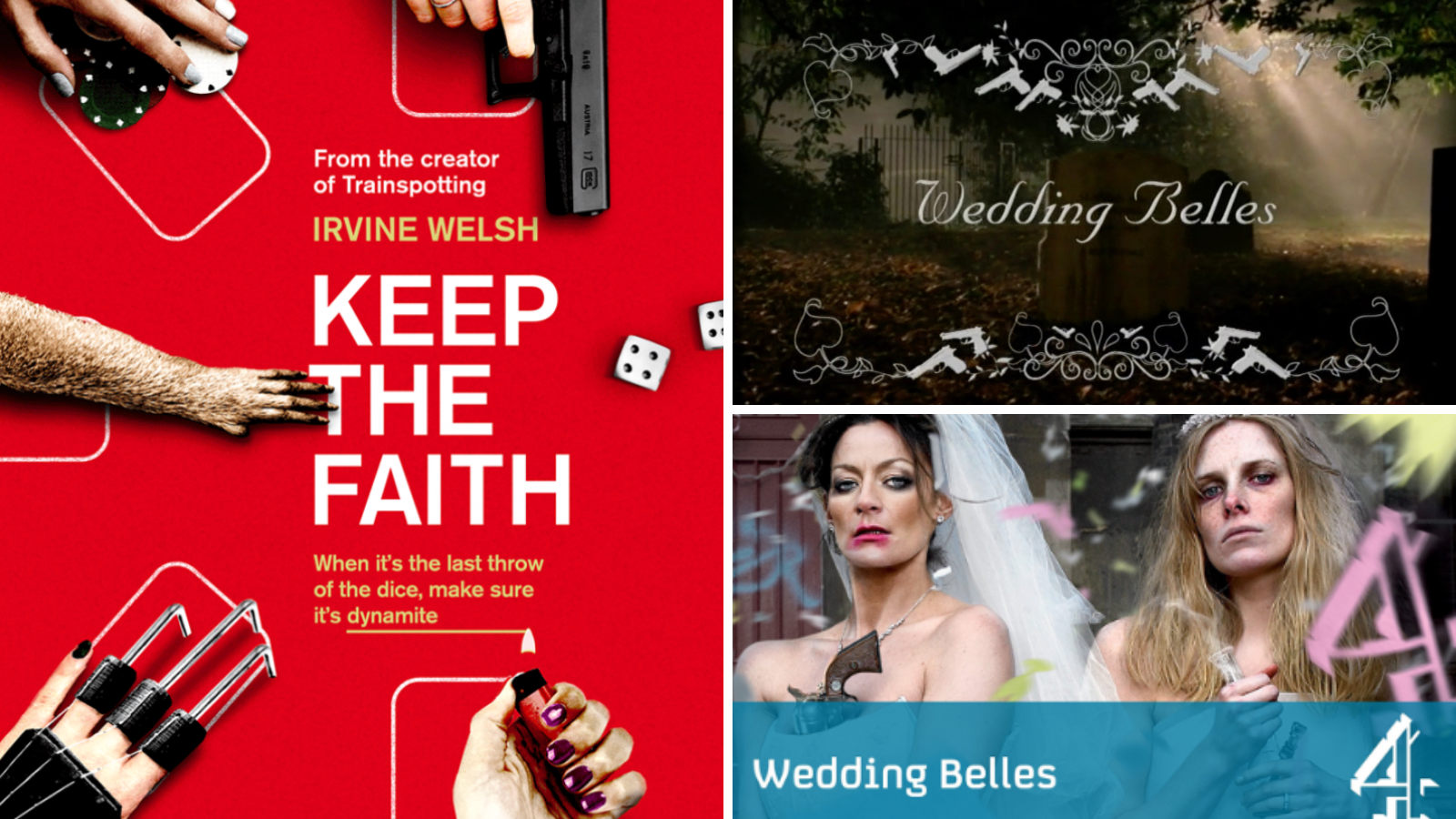 Promo stills from Keep the Faith & Wedding Belles. Examples of Film & TV Projects that Jemma Rodgers has produced.