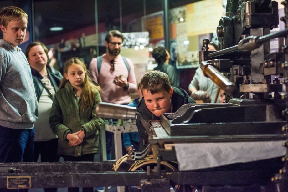 Columbia Press in action during National Festival of Making