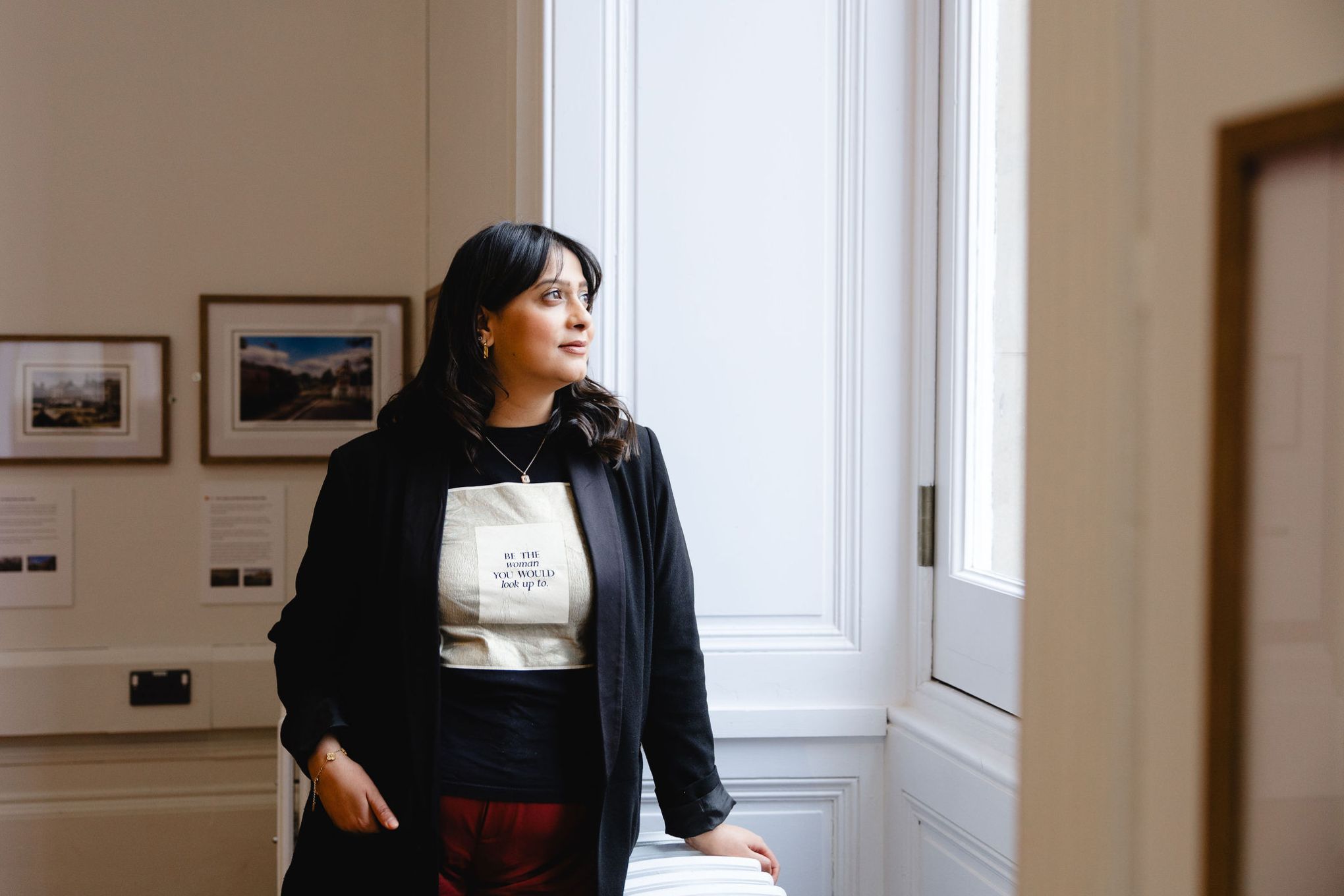 Tamima Mulla-Shah at The Harris Museum, image by Christina Davies, Fish2Photo