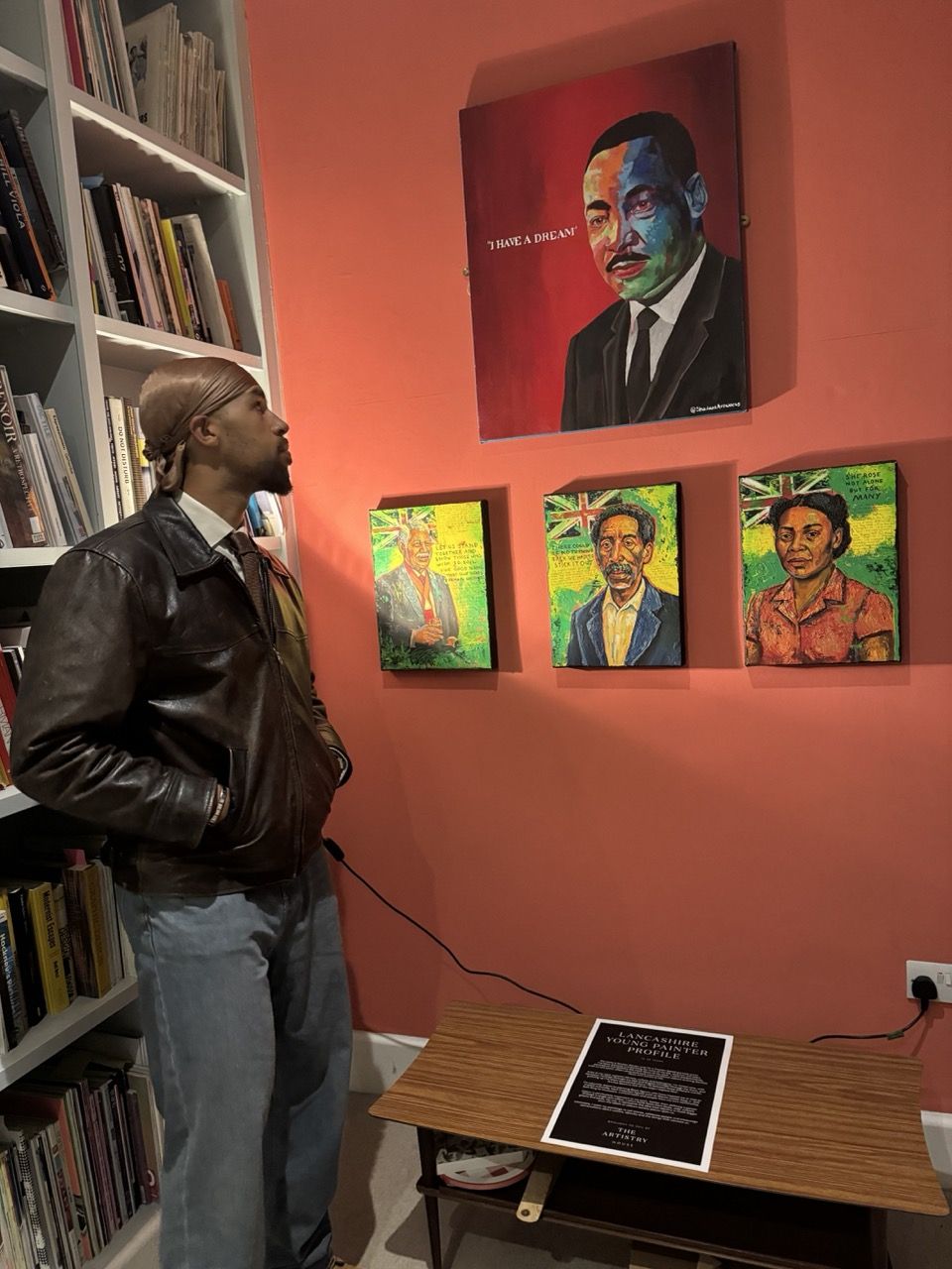 Shailan Wynter exhibiting at the Artistry House in Preston