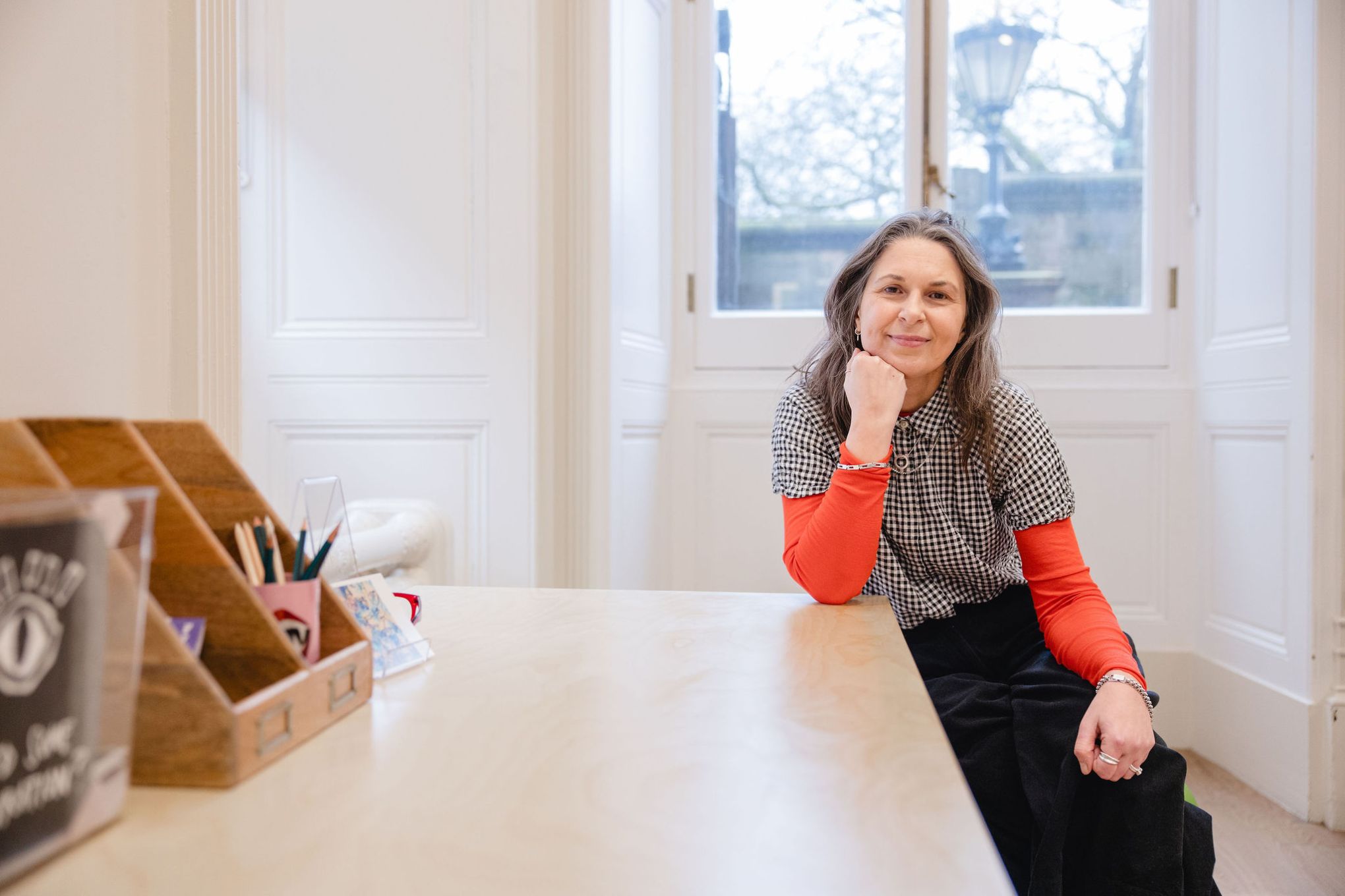 Karen Green at The Harris Museum, Preston. Image by Christina Davies, Fish2Photo