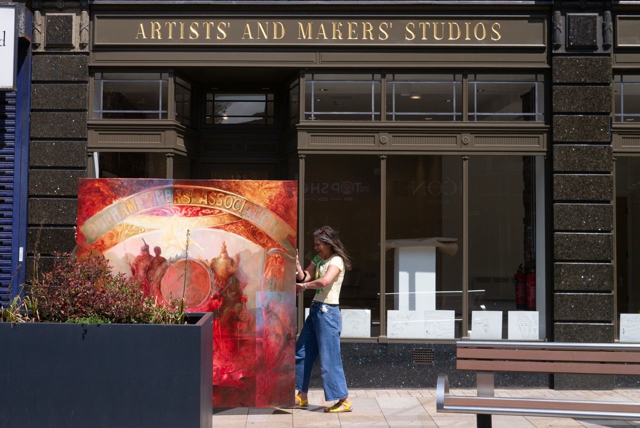 Art Disagree install, Creative Spaces Burnley