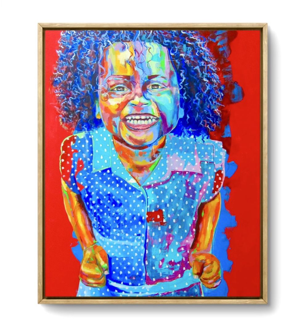 Child's portrait by Shailan Wynter